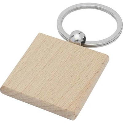 Privesok na kľúče z bukového dreva Gioia v tvare štvorca 4x4 cm prírodná