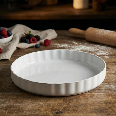 Guardini White bílá keramická koláčová forma 29cm