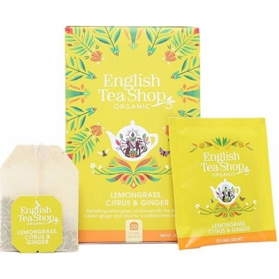 English Tea Shop Citrónová tráva zázvor a citrus 20 x 1.5 g