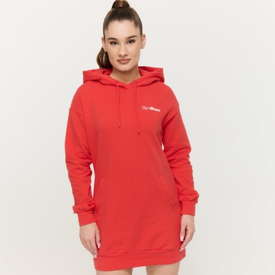 GymBeam Дамски суичър Limitless Longline Hot Red XXL