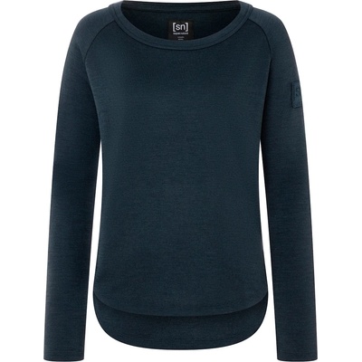 super. natural Дамски вълнен пуловер super. natural Women's Everyday Bio Crew Merino jumper - Blueberry - размер XL (105-5043-0115)