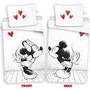 Jerry Fabrics Obliečky Mickey a Minnie láska 02 Bavlna 140x200 70x90