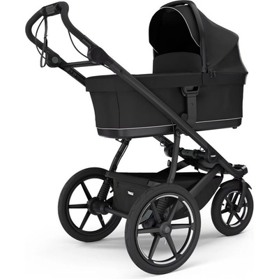 Thule Set 7v1 Urban Glide 3 Black 2024 + pláštěnka + ochranná síť + madlo + korbička Black + pláštěnka + ochranná síť na korbičku – Zboží Dáma