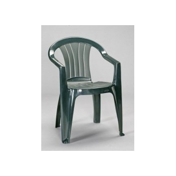 plastová záhradná stolička Scilla zelená