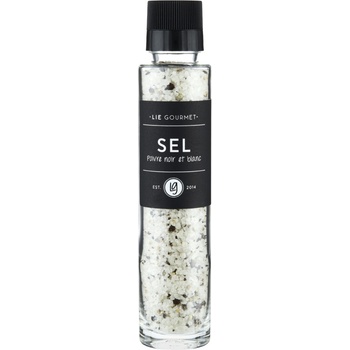 Lie Gourmet Сол с черен и бял пипер 220 г, с мелничка, Lie Gourmet (LIE255)