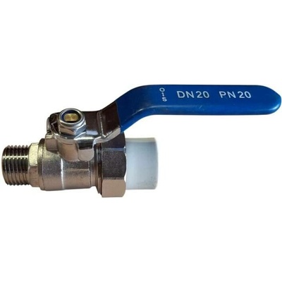PPR Kulový kohout 20 x 1/2" s vnějším závitem a varným šroubením