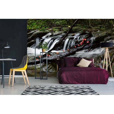 DIMEX ART Самозалепваща се флизелинова фототапета горски водопад 375 x 250 см