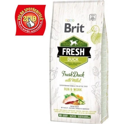 Brit Fresh Duck with Millet Active Run & Work 2,5 kg