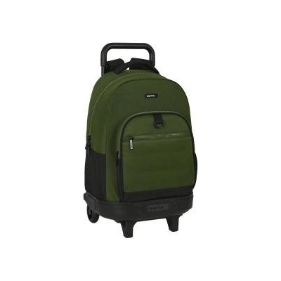SAFTA Училищна чанта с колелца Safta Dark forest Черен Зелен 33 X 45 X 22 cm