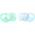 Twistshake Комплект от 2 залъгалки Twistshake Pacifier - Зелена и синя, от 0 до 6 месеца (78285) - baby
