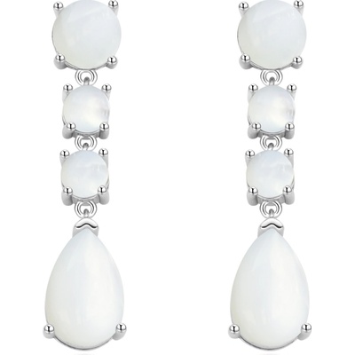 AGATO Elegantní visací náušnice s perletí AGT-E119P