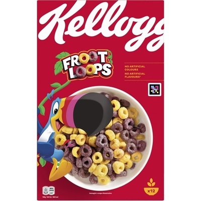Kellogg's Зърнена закуска Kellogg's - Froot Loops, 375 g (1100036640)