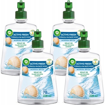 Air Wick Active Fresh sada Náplní do osviežovača morský vánok 4 x 228 ml