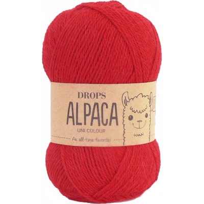 Příze DROPS Alpaca uni colour 3620 - červená