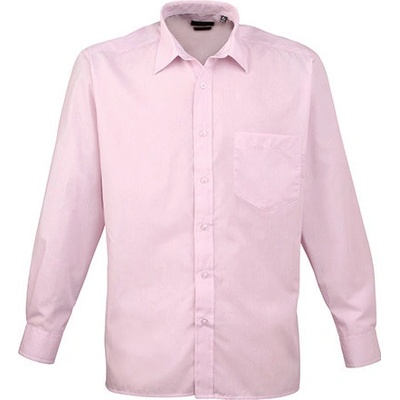 Premier Workwear pánská košile s dlouhým rukávem PR200 pink