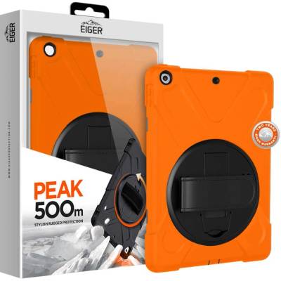 Eiger Peak 500m Case - удароустойчив хибриден кейс от най-висок клас за iPad 7 (2019), iPad 8 (2020) (оранжев)