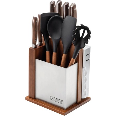 CS Solingen Sada nožů a kuchyňského náčiní ve stojanu 12 ks Soltau – Zboží Dáma