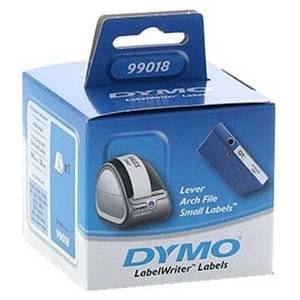 DYMO 99018, S0722470, 38mm x 190mm, бели хартиени етикети за тесни класьори (99018)
