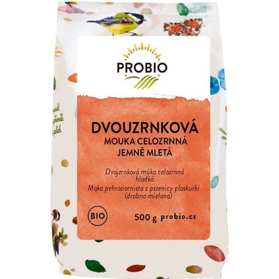 Bioharmonie Dvouzrnková mouka celozrnná jemně mletá Bio 0,5 kg