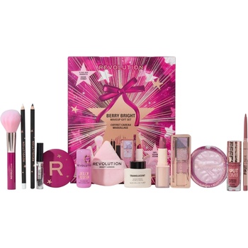 Makeup Revolution Подаръчен комплект Berry Bright, 13 части