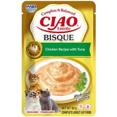 Churu Cat Entrée Bisque Chicken Recipe with Tuna 40 g