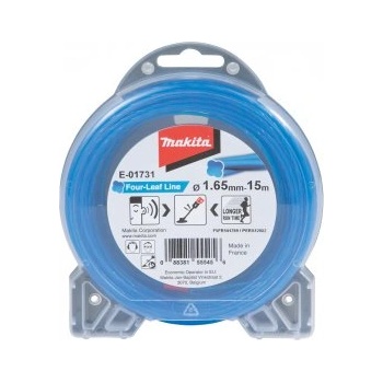 Makita Найлонова струна makita 1, 65 мм, синя, 15 м, специална за безжични машини e-01731 (e-01731)