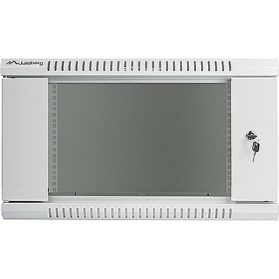 Lanberg rack cabinet 19 wall-mount 6U / 600x600 for self-assembly (flat pack), grey (WF01-6606-10S)
