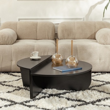 ASIR GROUP КОМПЛЕКТ 2x Конферентна маса ORION черна (AS2063)