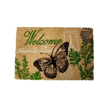 Home Elements WELCOME motýľ béžová 40 x 60 cm