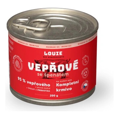 Louie Dog Bravčové so špenátom a prebiotikami 200 g