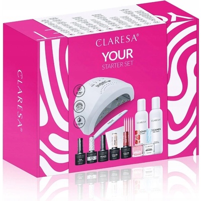 Claresa startovací sada pro hybridní lak s UV LED lampou