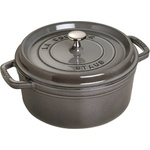 Staub Кръгла тенджера за готвене, графитено сив O 22 cm Staub (ST1102218)