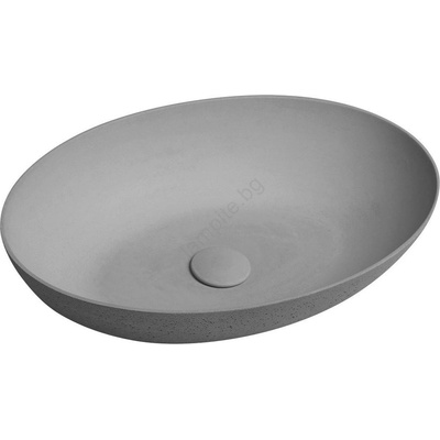 SAPHO - Мивка за плот FORMIGO 60x40 см бетон/сива (SH0681)