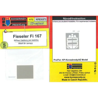 Kovozávody Prostějov Fieseler Fi 167 Mask 1:72