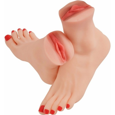 VscNovelty Fetishism Realistic Feet Masturbator 2 realistické masturbátory chodidla s vagínou