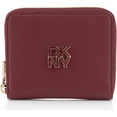 DKNY BUSHWICK SM ZIP AROU BURGUNDY