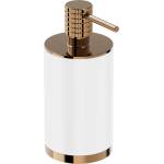 Mexen Triv дозатор за сапун стоящ, бял/розово злато - 70A33059-60W (70A33059-60W)