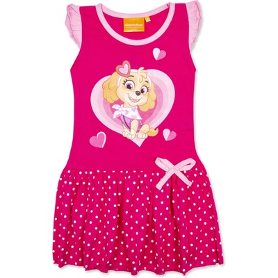 Paw Patrol Tlapková patrola Licencia dievčenské šaty Paw Patrol 20 sýto ružová