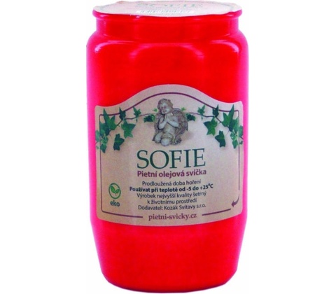 Bolsius Sofie červená 240 g