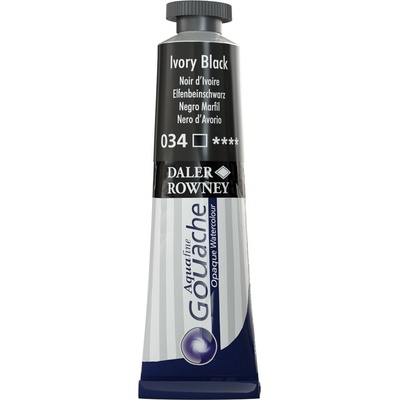 Daler Rowney Aquafine Гваш боя Ivory Black 15 ml 1 бр (136015034)