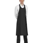 Egochef Черна дълга готварска престилка Sommelier с класически дизайн и модерен вид (6104 002D)