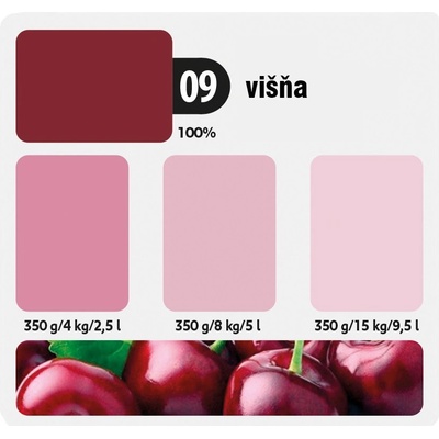 KITTFORT COLORLINE 0,35 kg Višňa