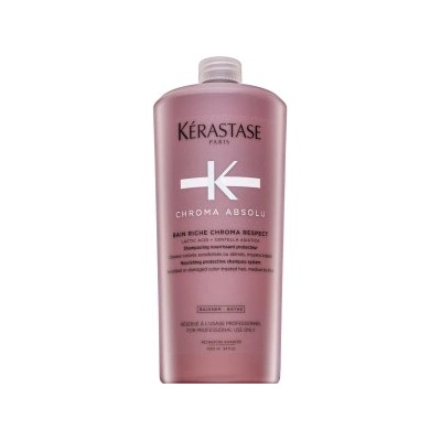 Kérastase Chroma Absolu Bain Riche Chroma Respect укрепващ шампоан за груба и боядисана коса 1000 ml