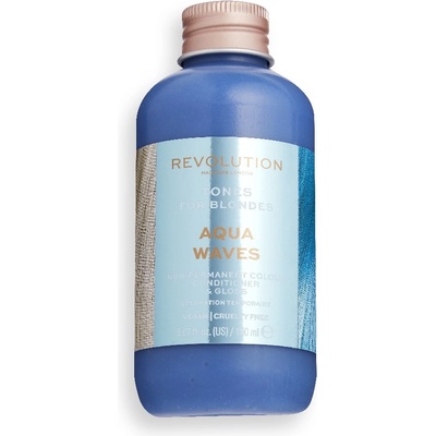 Revolution Hair REVOLUTION HAIRCARE Tones for Blondes Aqua Waves ТОНЕР ЗА КОСА дамски 150ml