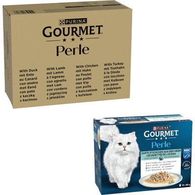 Gourmet Perle kachna, jehněčí, kuře, krůta 96 x 85 g