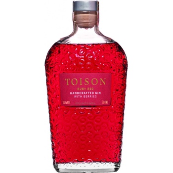 TOISON REMESELNÝ GIN RUBY RED 38 % 0,7 l (čistá fľaša)