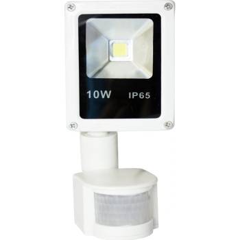 ENERGY LED reflektor bílý s čidlem pohybu - 10 W - 6000 K - 650 L - COB - IP65 - studená bílá