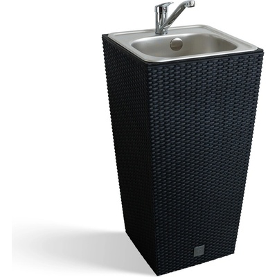 Záhradné umývadlo Lavabo Ratan antracit