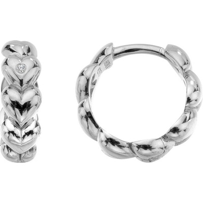 Hot Diamonds Romantické strieborné náušnice s diamantmi Serenity DE867