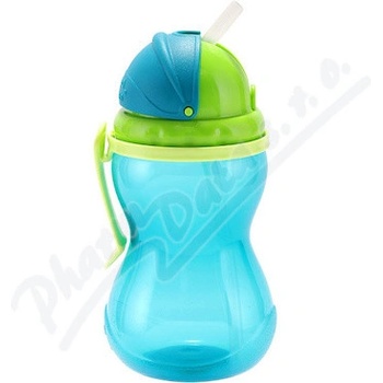 Canpol babies sportovní láhev se slámkou modrá 270 ml